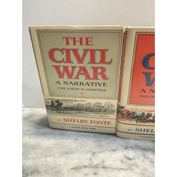 The Civil War A Narrative By Shelby Foote Hardcover With Dust Jackets 58, 63, 74 - Picture 9 of 16